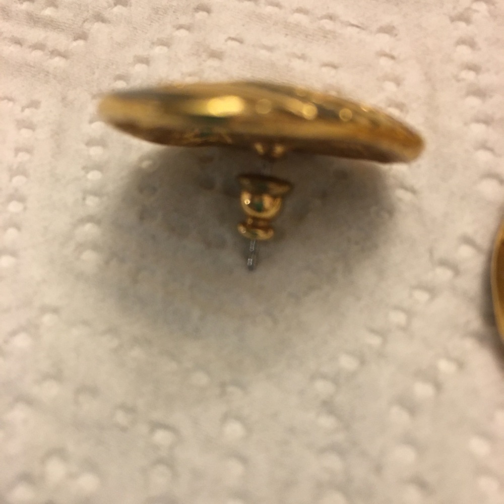 Triangle Shape Multi Colored Swirl Earrings - image 3